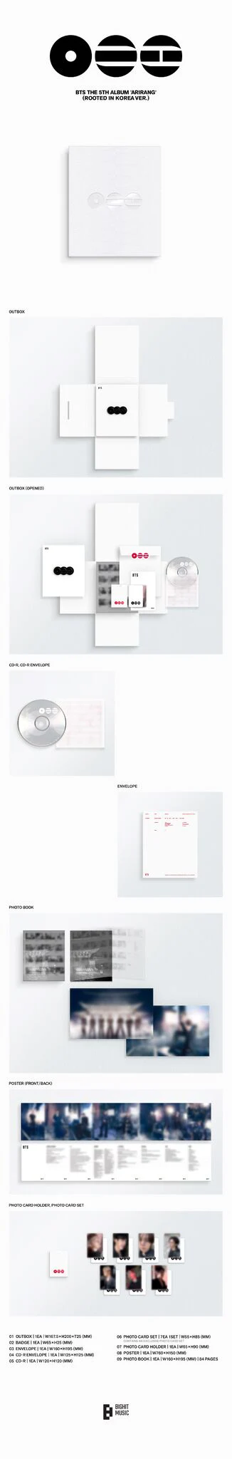 BTS 5th Album ‘ARIRANG’ Standard Version A (Rooted in Korea Ver.) - BTS [CD]