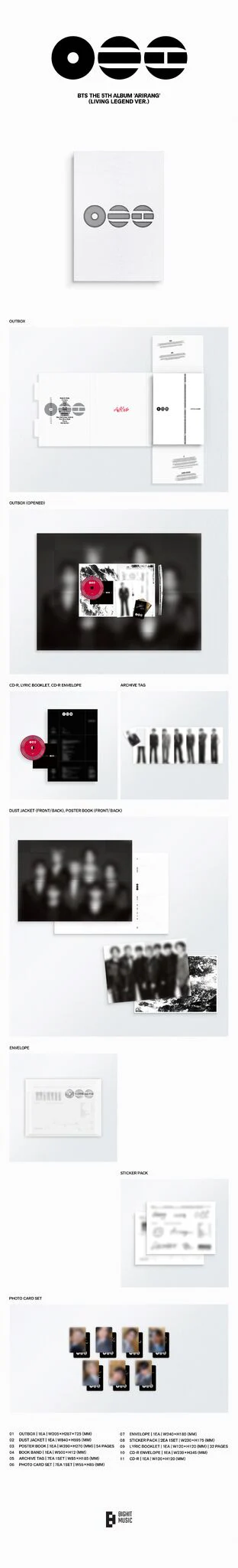 BTS 5th Album ‘ARIRANG’ Mini Deluxe (Living Legend Ver.) - BTS [CD]