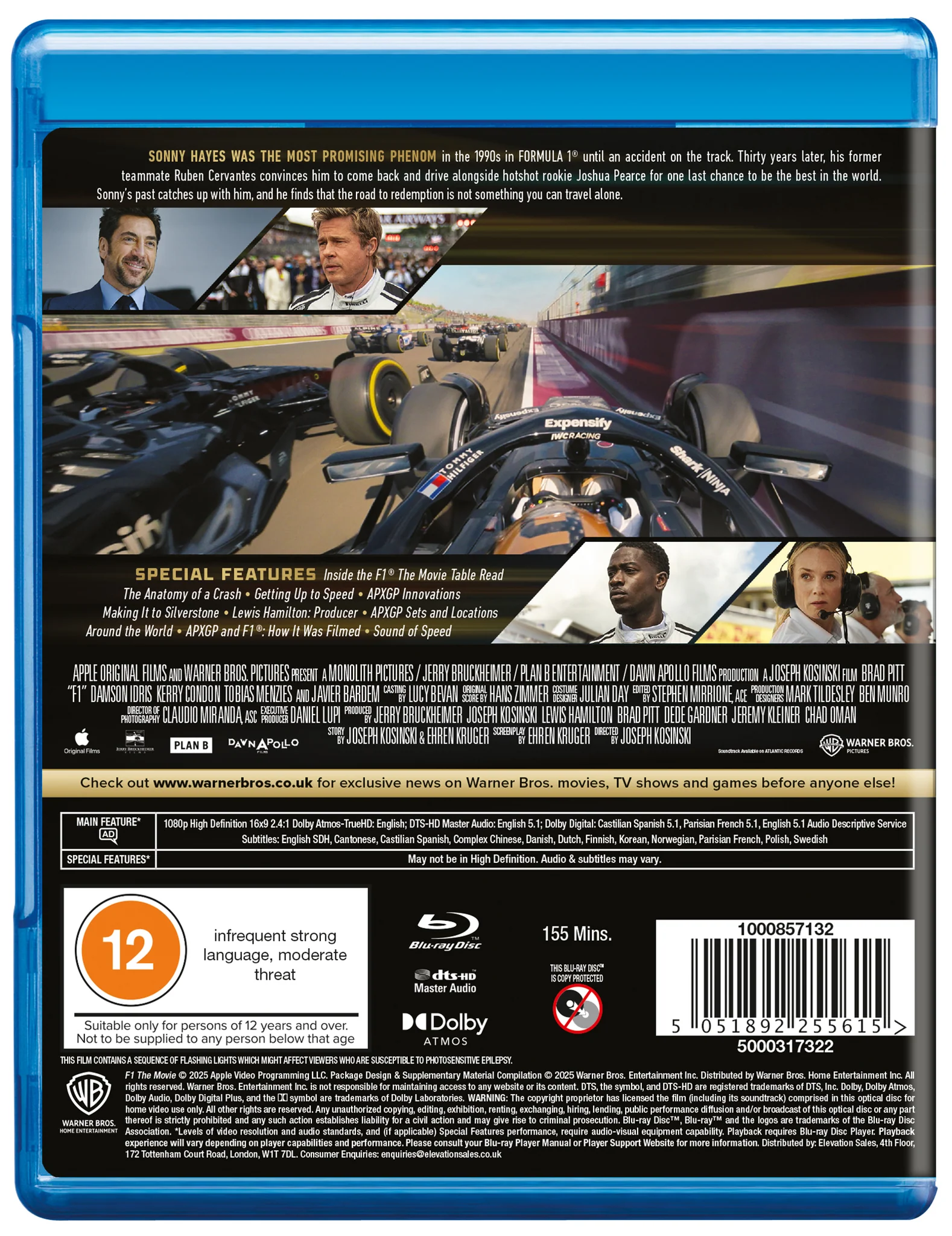 F1: The Movie - Joseph Kosinski [BLU-RAY] - Image 3