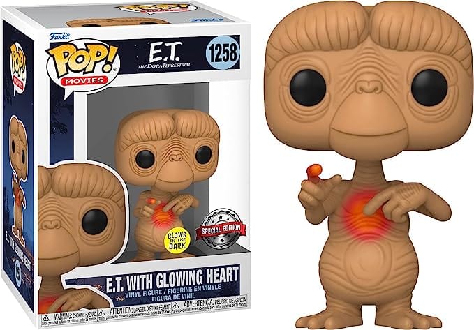 Funko POP! E.T. 40th Anniversary POP! Movies Vinyl figurine E.T. w/heart (Glow-in-the-Dark) [Toys] - Image 2