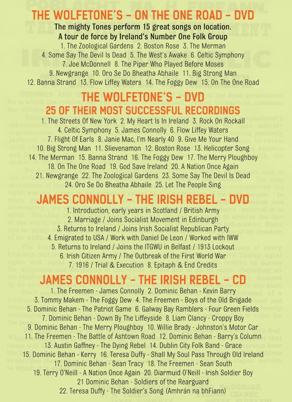 IRISH REBEL COLLECTION [DVD/CD] - Image 2