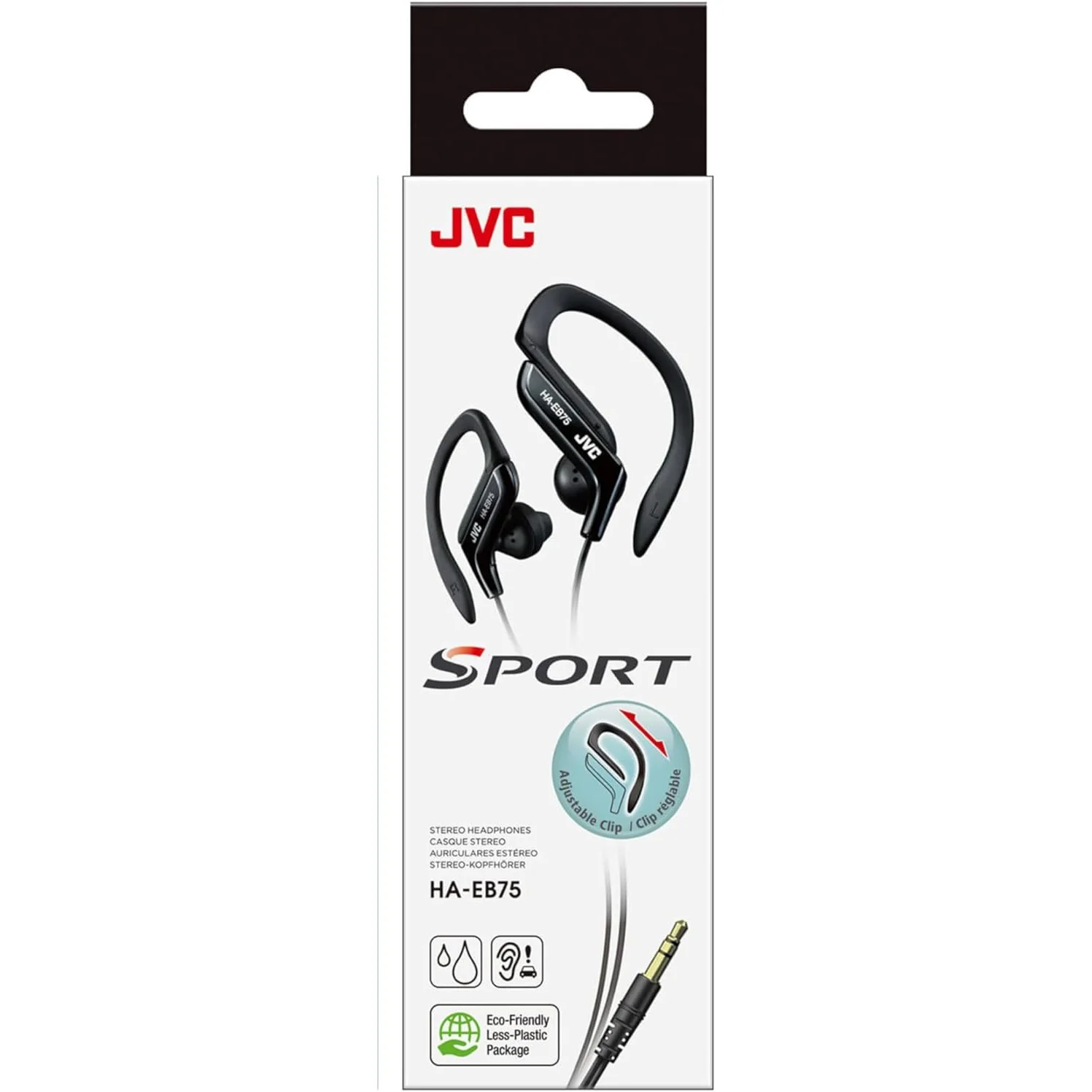 JVC Sports in ear Headphones, Black [Accessories] - Image 3