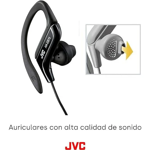JVC Sports in ear Headphones, Black [Accessories] - Image 4