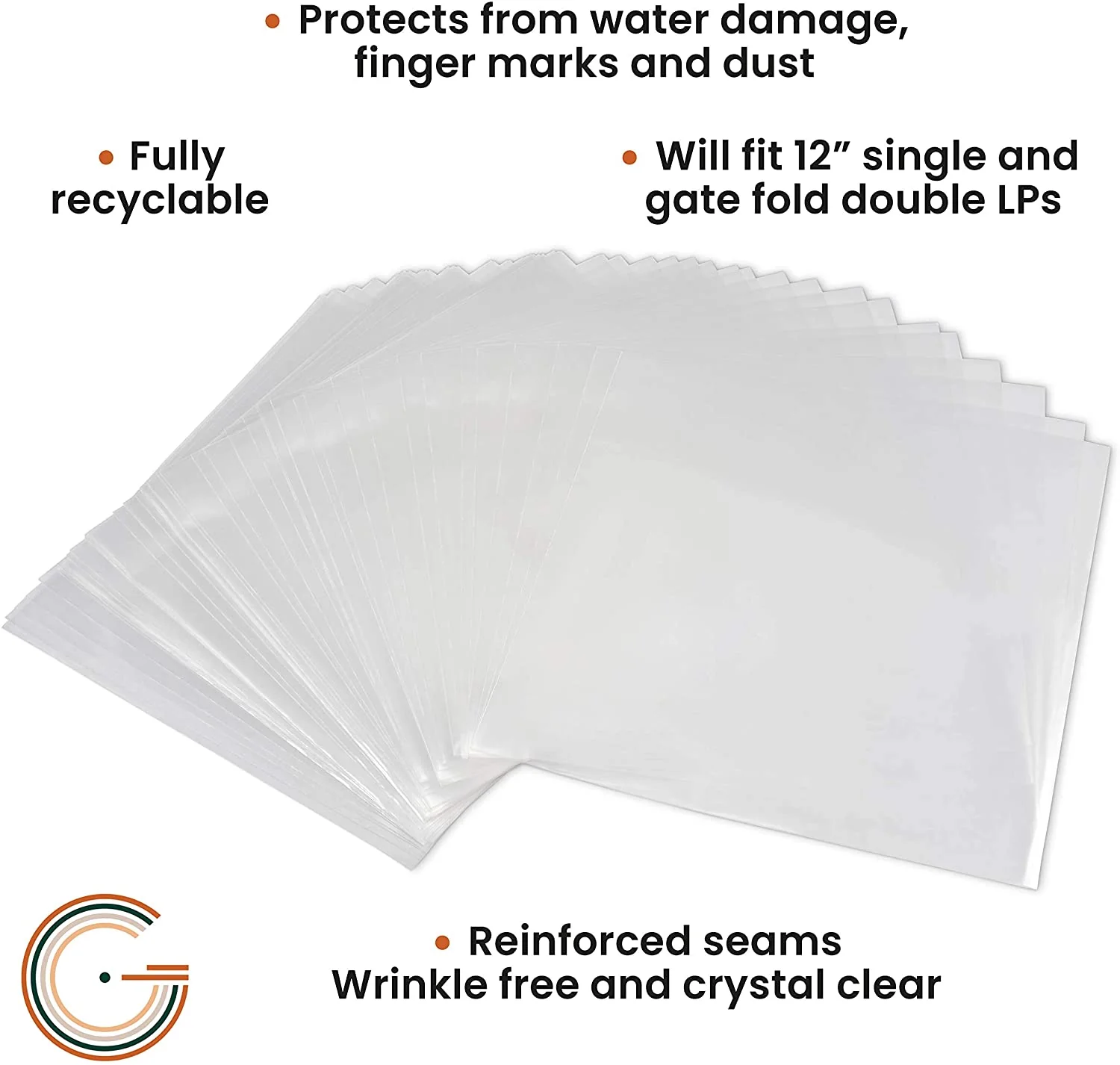 Legend Vinyl 50 X 12” Vinyl Record Sleeves [Accessories] - Image 2