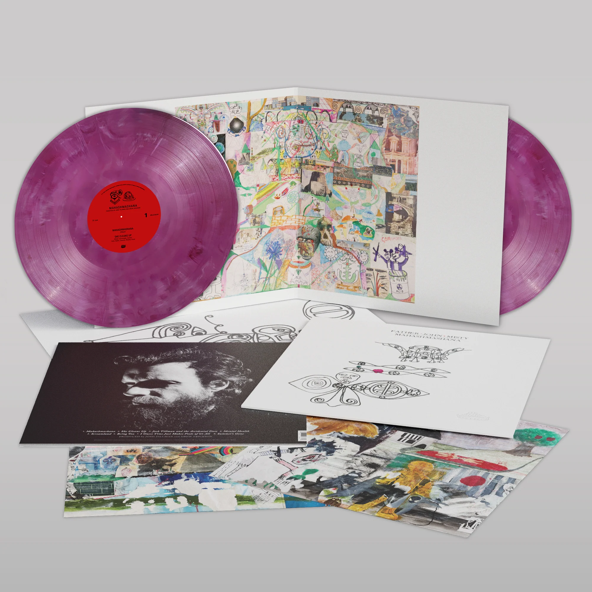 Mahashmashana (Indie Dark Red & Silver Marble 2LP Edition) - Father John Misty [Colour Vinyl]