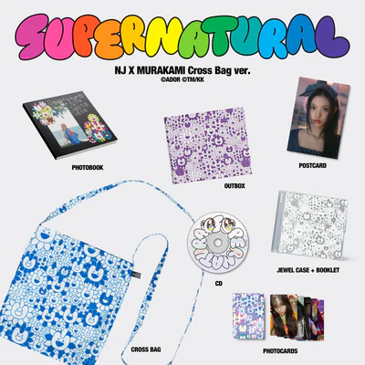 NewJeans 'Supernatural' NJ X MURAKAMI (Cross Bag Ver.) - NewJeans [CD]