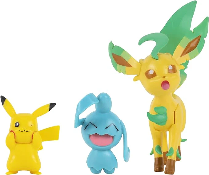 Pokémon Battle Figure Set - Features Pikachu, Wynaut & Leafeon [Toys] - Image 5
