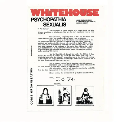 Psychopathia Sexualis (Legacy Edition) - Whitehouse [CD]