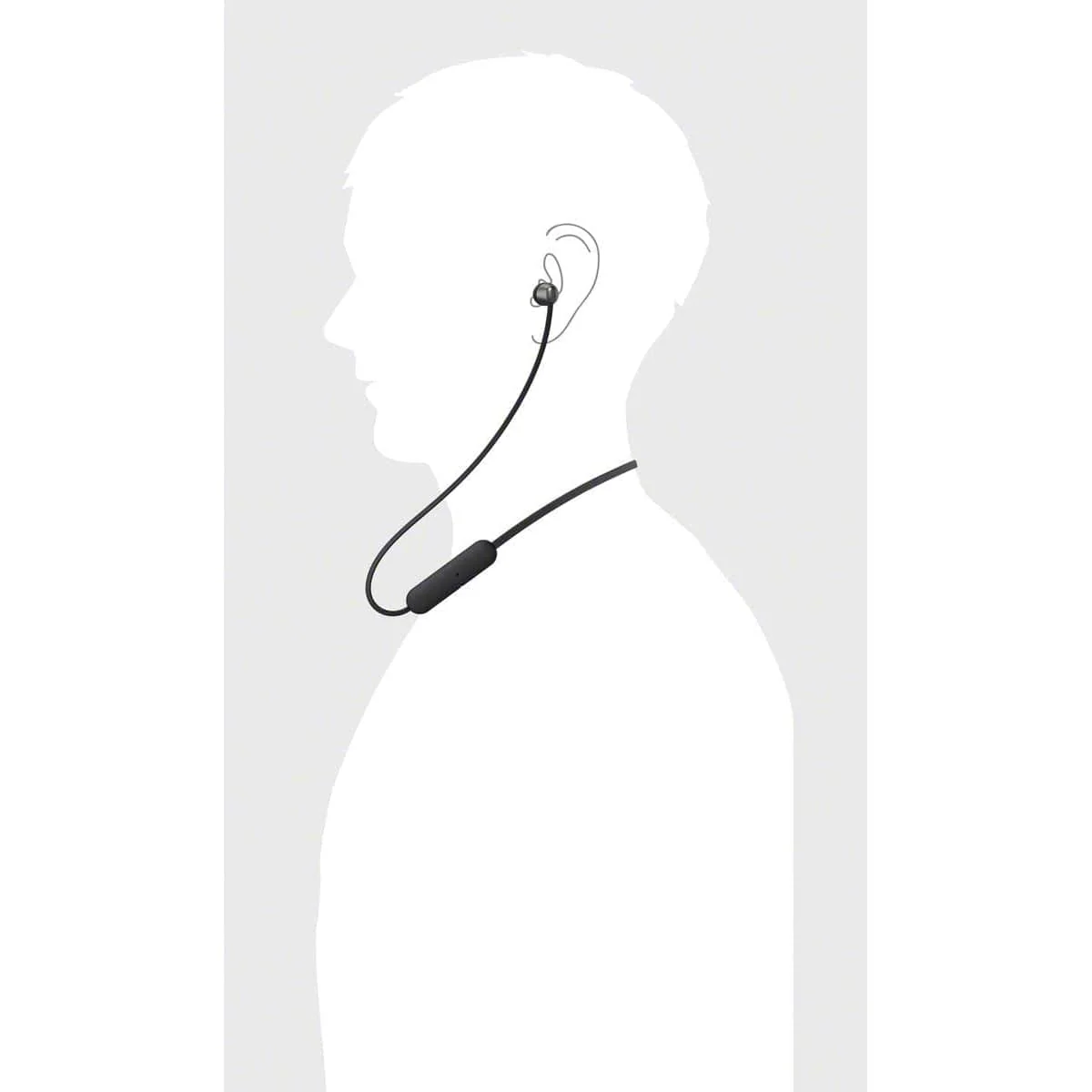 Sony WI-C310 Bluetooth Wireless In-Ear Headphones with Mic, Black [Accessories] - Image 5