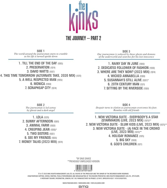 The Journey - Part 2: Anthology - The Kinks [VINYL] - Image 2