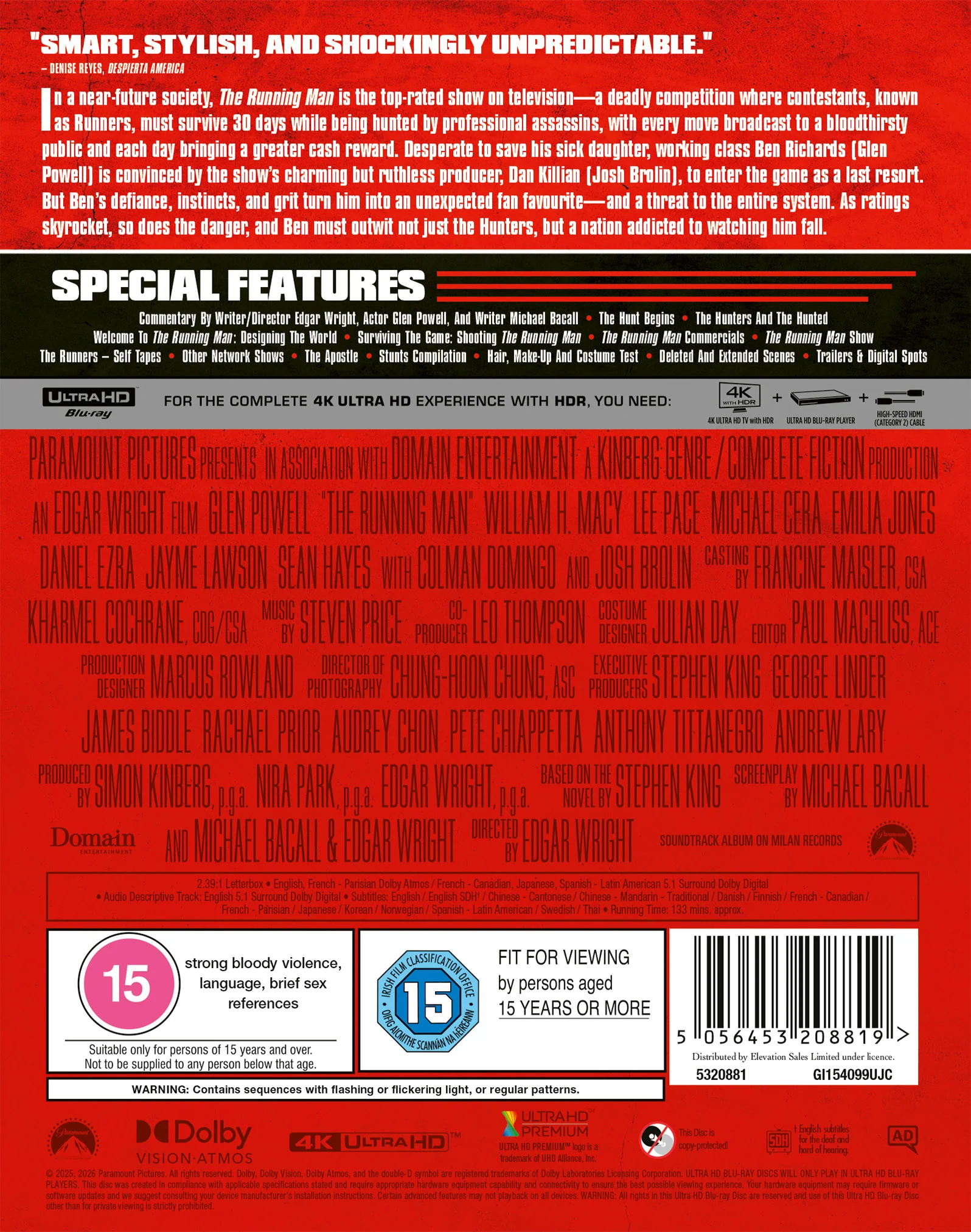 The Running Man (Steelbook) - Edgar Wright [4K UHD] - Image 4