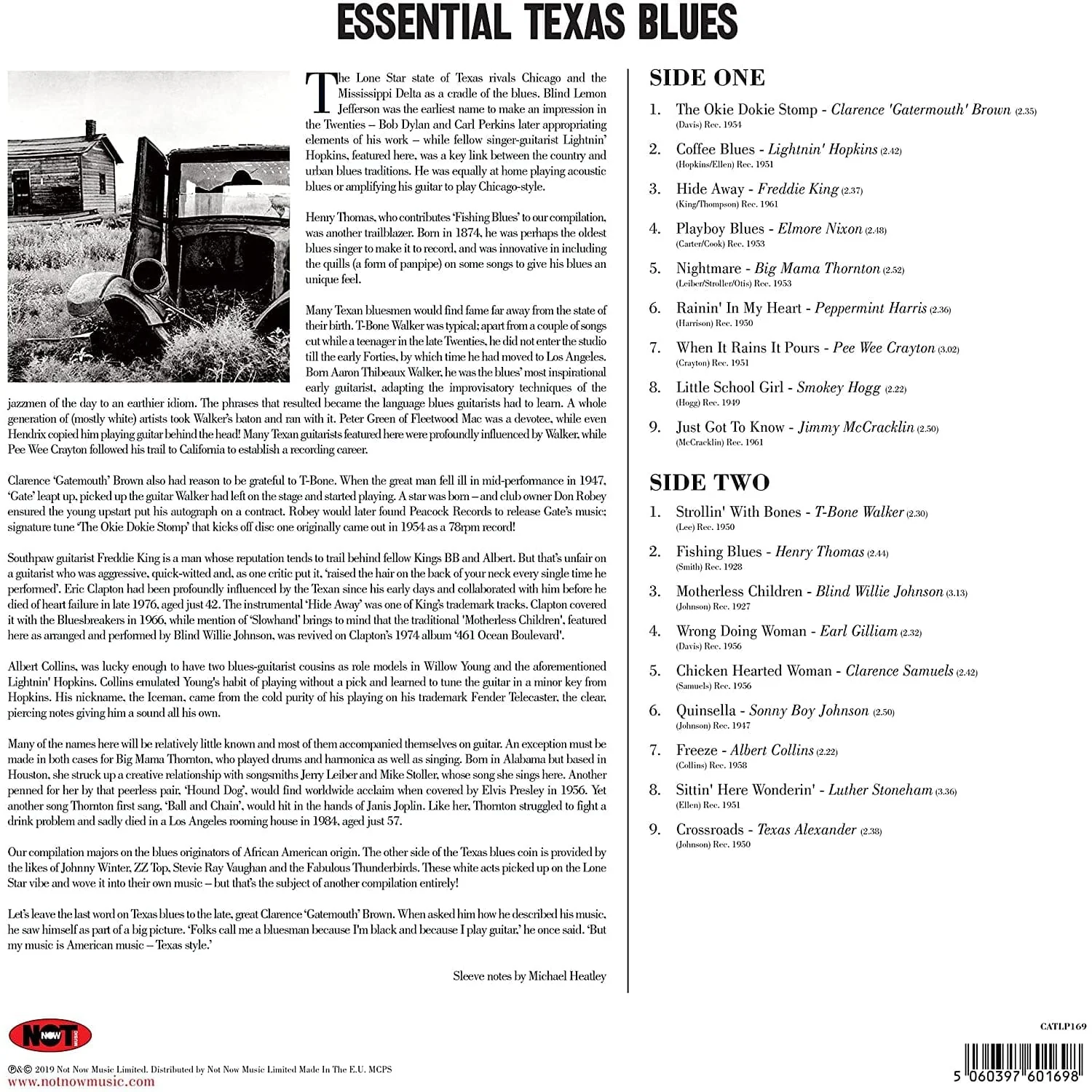 ESSENTIAL TEXAS BLUES - VARIOUS ARTISTS [VINYL] - Image 2