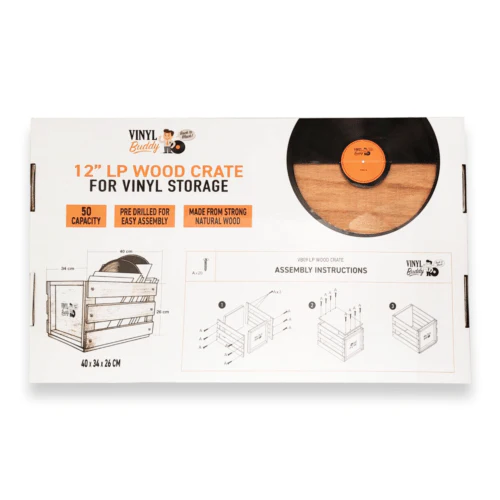 Vinyl Buddy 12" LP Wood Crate [Accessories] - Image 3
